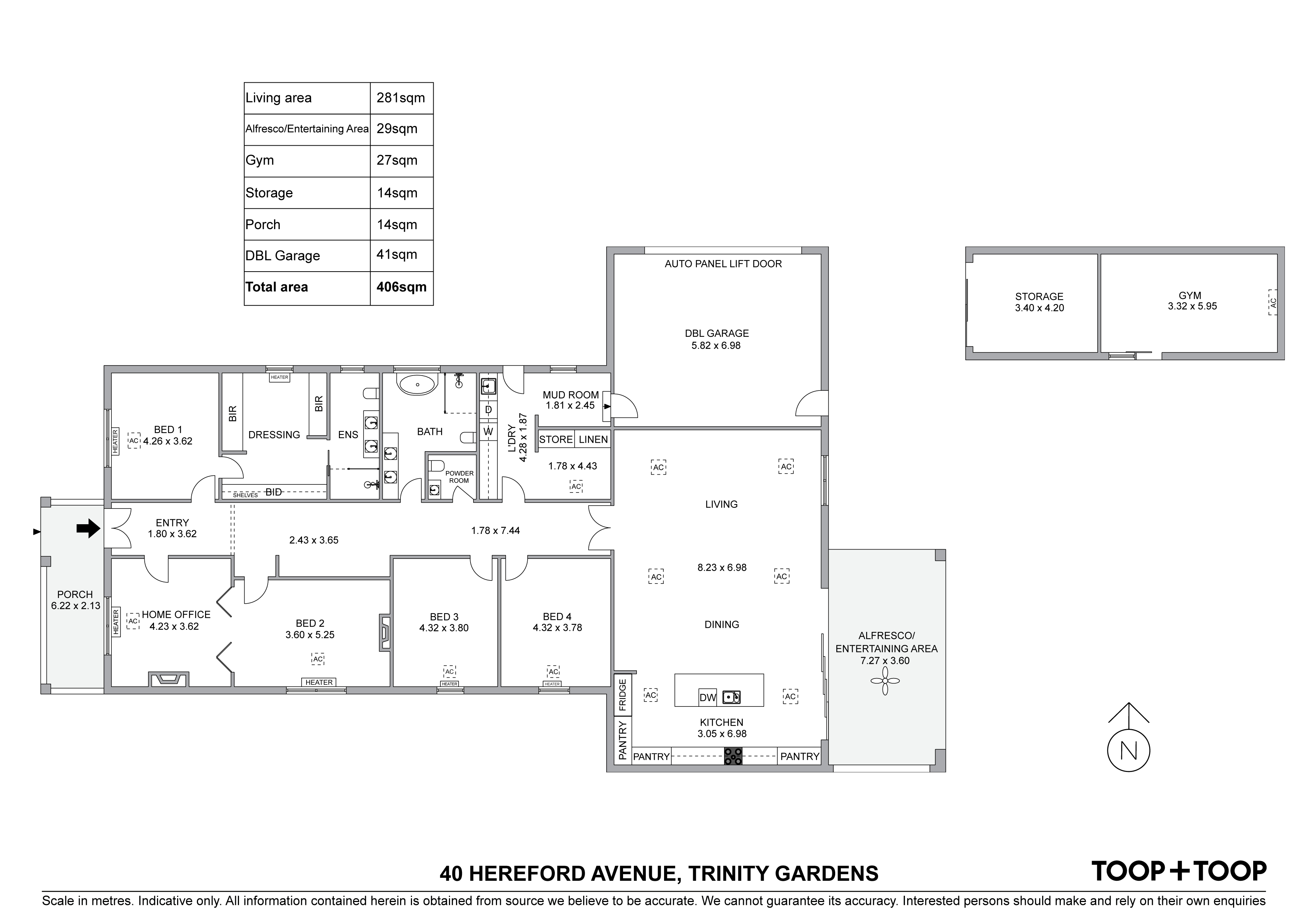 40 Hereford Avenue, Trinity Gardens SA 5068 TOOP+TOOP